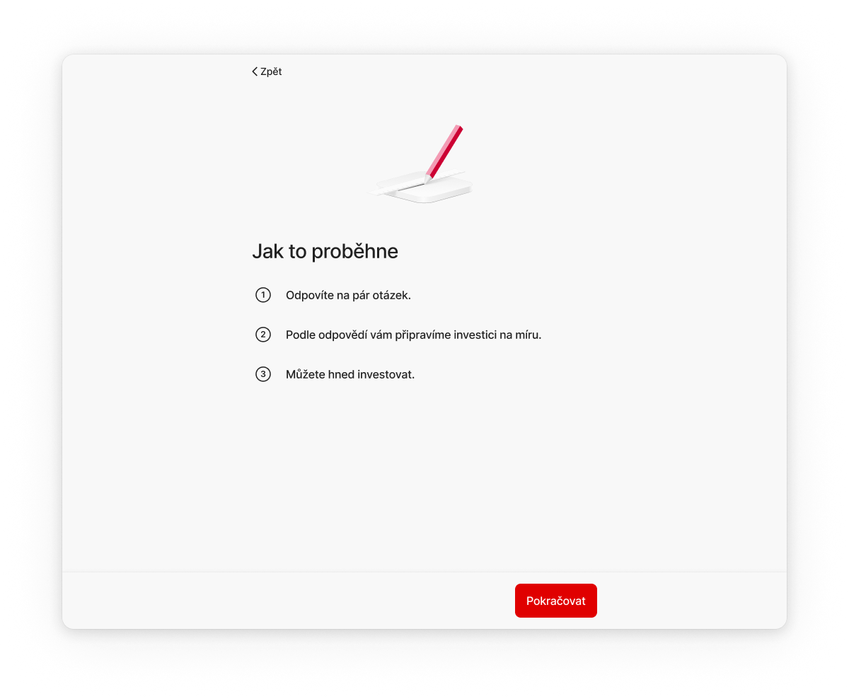 Vyplňte investiční dotazník