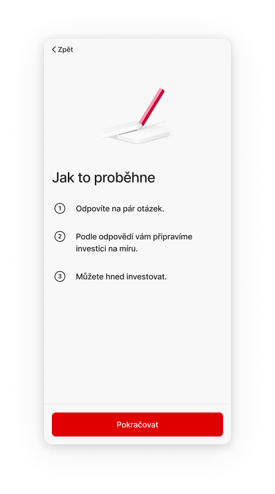 Vyplňte investiční dotazník