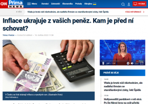 CNN Prima News: Inflace ukrajuje z vašich peněz. Kam je před ní schovat?