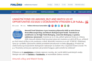 Nezávislá recenze fondu Buy & Watch od Finlordu